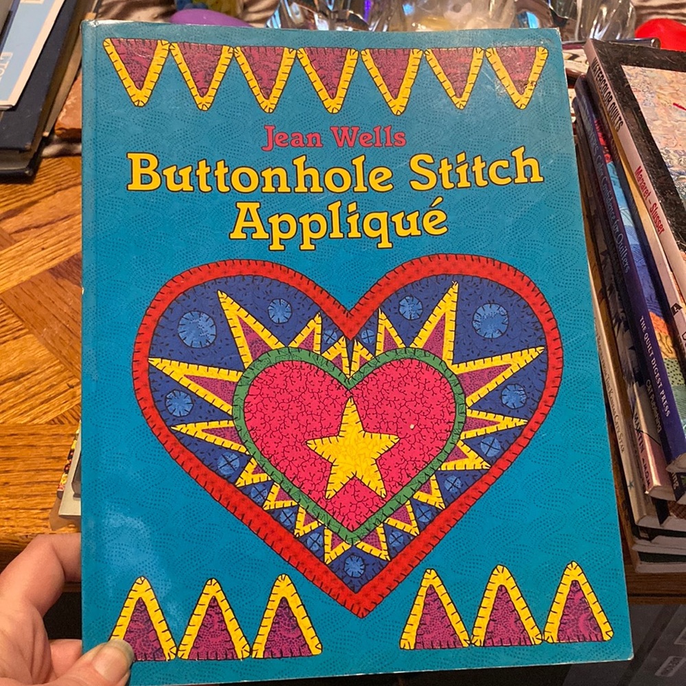 Buttonhole stitch appliqué by Jean wells